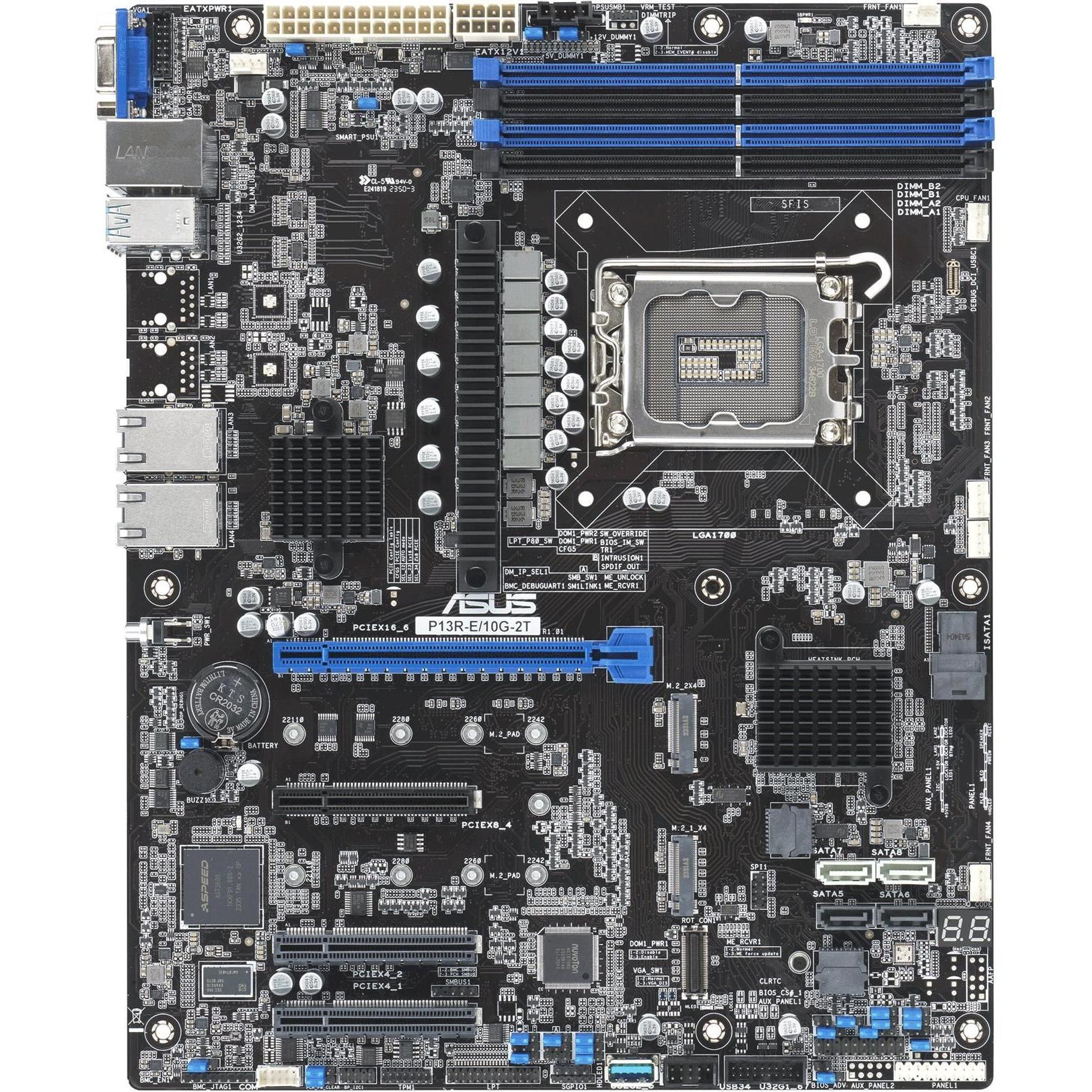 ASUS P13R-E/10G-2T ATX 1x LGA 1700 DDR5 2x10G ASMB11 (LGA 1700, Intel C266, ATX), Mainboard