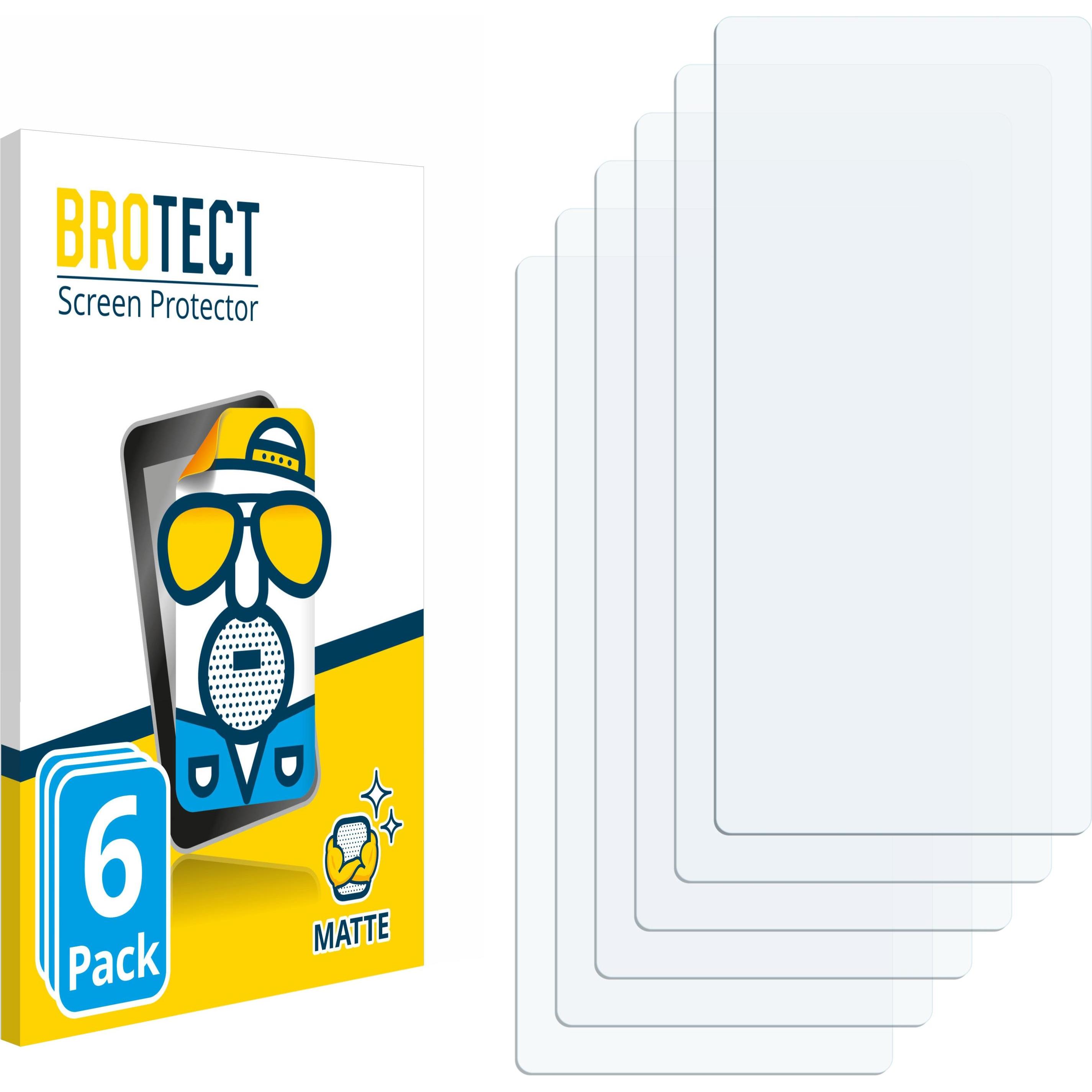 BROTECT Pellicola Opaca (6 Pezzo/i, Magia rossa di Nubia), Pellicola protettiva smartphone, Nero