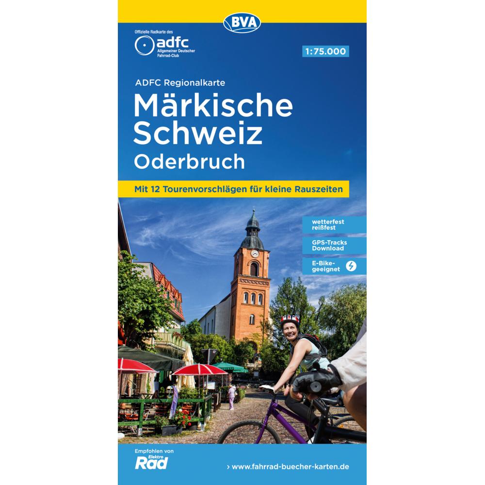 ADFC-Regionalkarte Märkische Schweiz Od, Landkarte