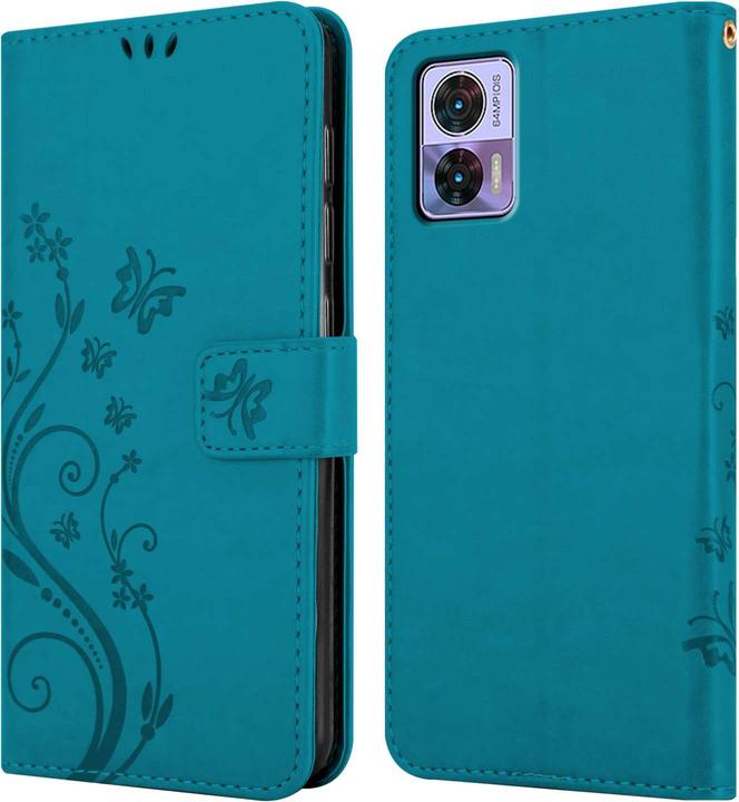 Actual product image Cadorabo Case for Motorola EDGE 30 NEO Flower Book (Motorola Edge 30 Neo)