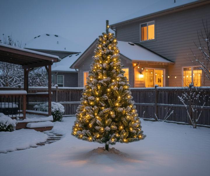 Productafbeelding Black Box Trees 185 cm Outdoor Christmas Tree with Lights (185 cm)