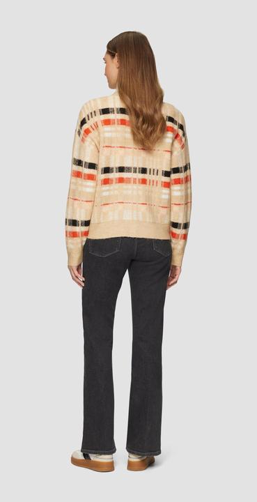 Produktbild S.Oliver Strickjacke Strickjacke mit Rippbündchen und Knopfleiste (42)