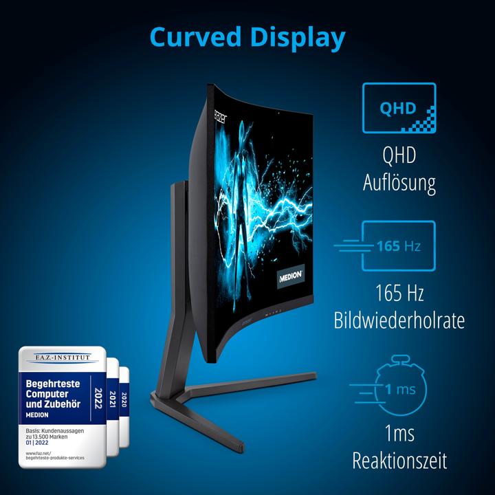 Actual product image Medion Erazer Spectator X10 (2560 x 1440 pixels, 32")