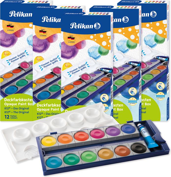 Actual product image Pelikan Opaque colour box K12 (49.50 ml)