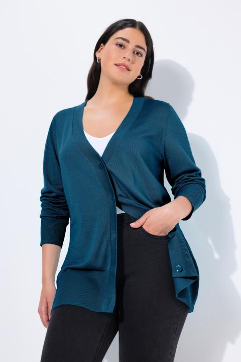 Actual product image Ulla Popken Classic Button Cardigan Sweater (50, 52)