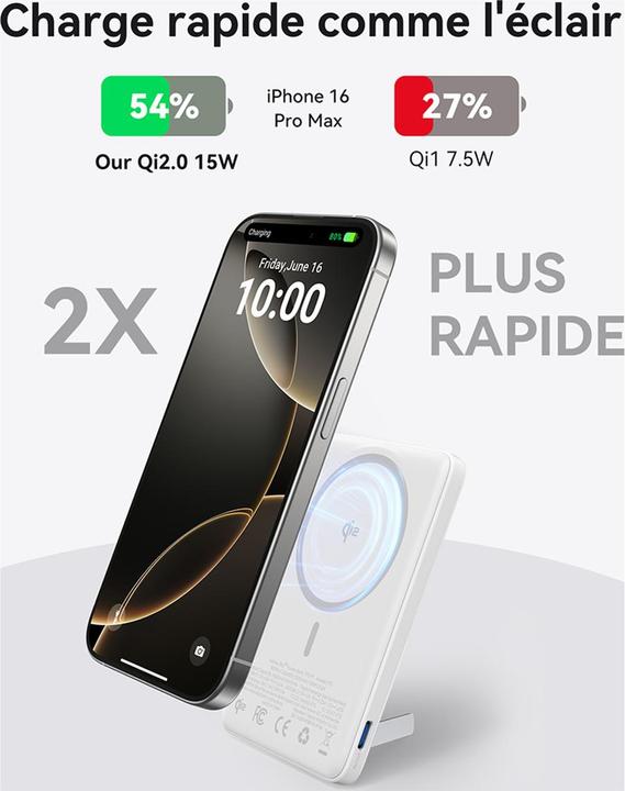 Produktbild Adam Elements INIUPB5MAGPROSWH Powerbank (5000 mAh, 20 W)