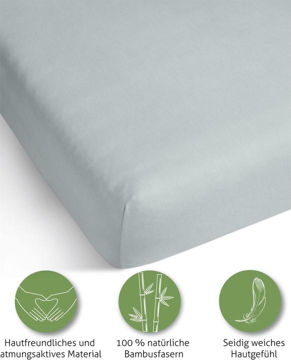 Produktbild Aspero Bambus Spannbettlaken Macau (180 x 200 x 30 cm)