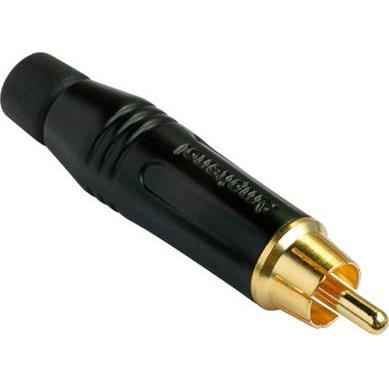 Amphenol RCA Connector Male in Yellow, Audio Adapter, Gelb