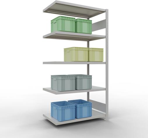 Produktbild Schulte Lagertechnik Stecksystem Anbauregal MULTIplus250 mit Längenriegel