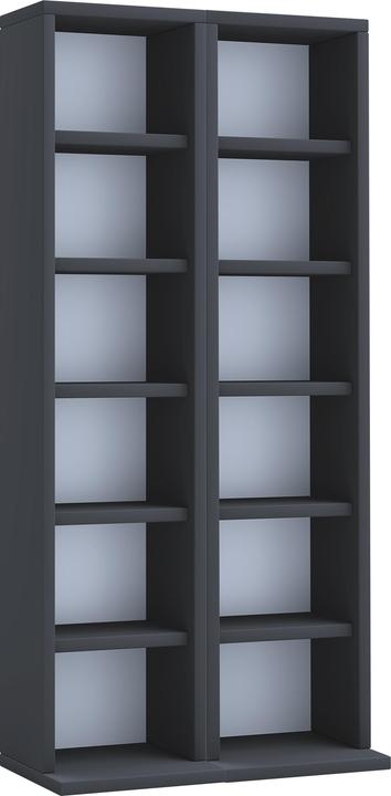 Actual product image VCM Wood CD DVD Stand Shelf Milano (42 x 20 x 92 cm)