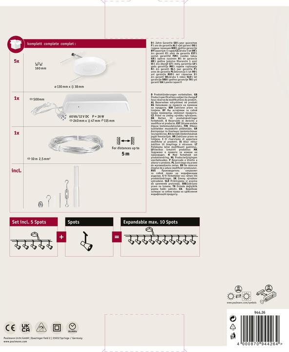 Actual product image Paulmann Luminaire set DiscLED