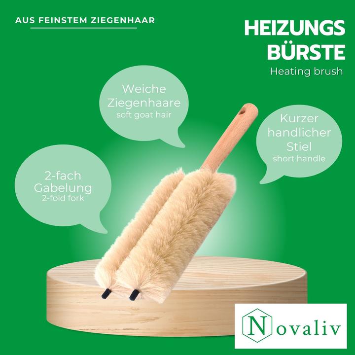Produktbild Novaliv 2X Heizkörperbürste Rippenheizkörper Heizungsbürste Heizkörper Reinigungsbürste 29x8x5cm IDE (2 Stk.)