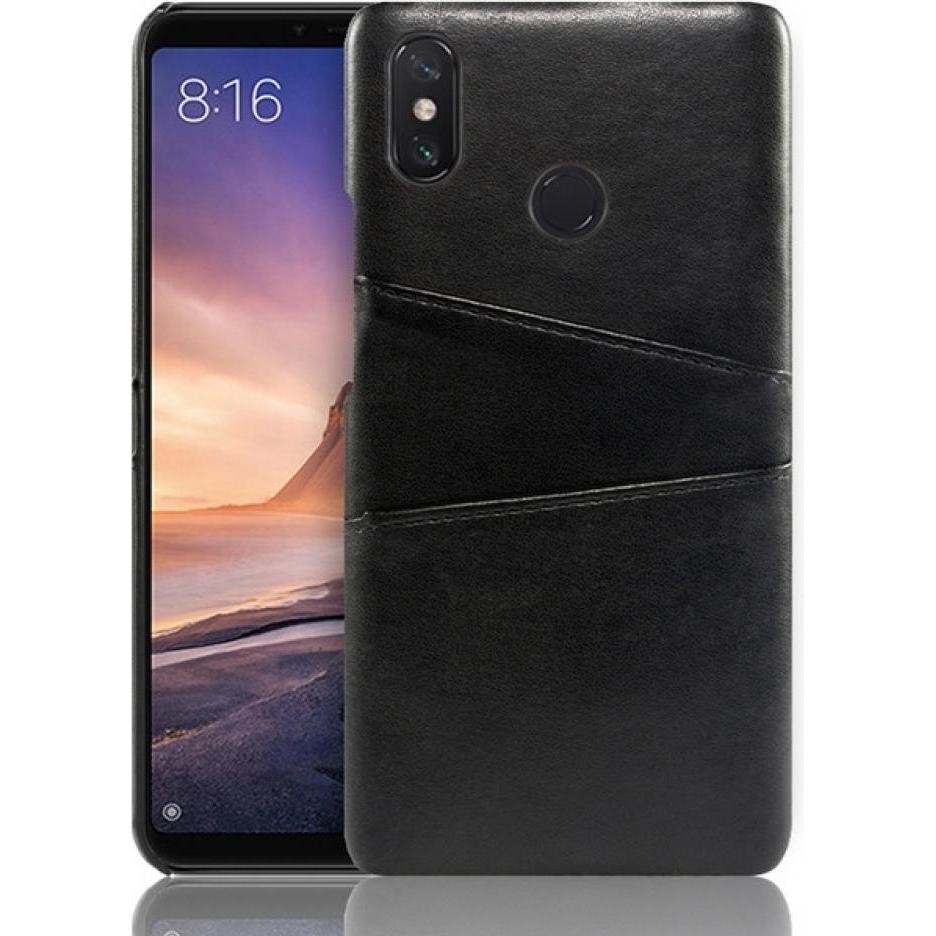Screenguard Xiaomi Redmi Note 6 Pro CardCaddy Leder Backcase mit Kartenfächern (Xiaomi Redmi Note 6 Pro), Smartphone Hül...