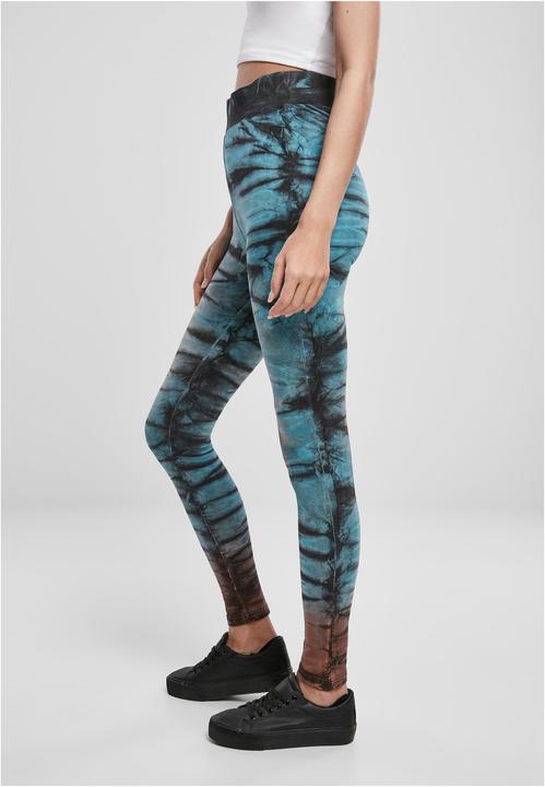 Actual product image Urban Classics Ladies Cotton Tie Dye High Waist Leggings (S)