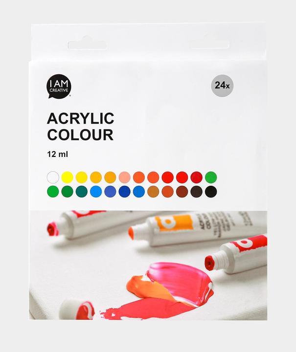 Produktbild I Am Creative Basic Acryl Set (Bunt, 12 ml)