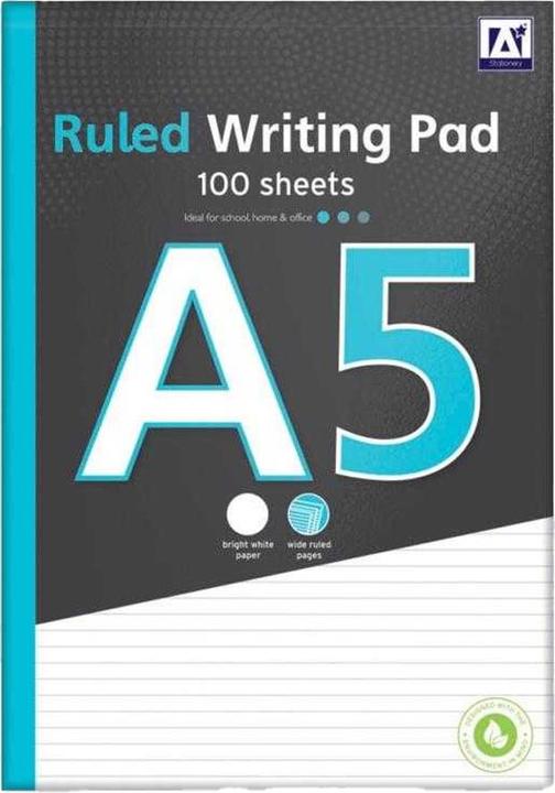 Actual product image IG Design Ruled A5 Notepad (A5, Lined)