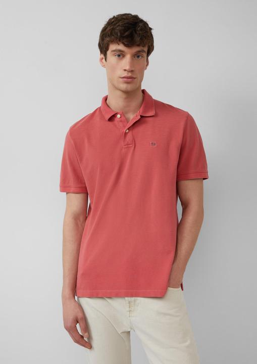 Actual product image S.Oliver Polo-Shirt Poloshirt mit kleinem Labelpatch und Flammgarnstruktur (XXL)