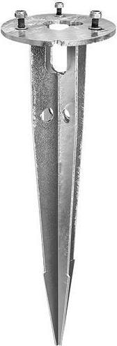 Esylux Concrete anchor zinc ST Ø145mm H590mm