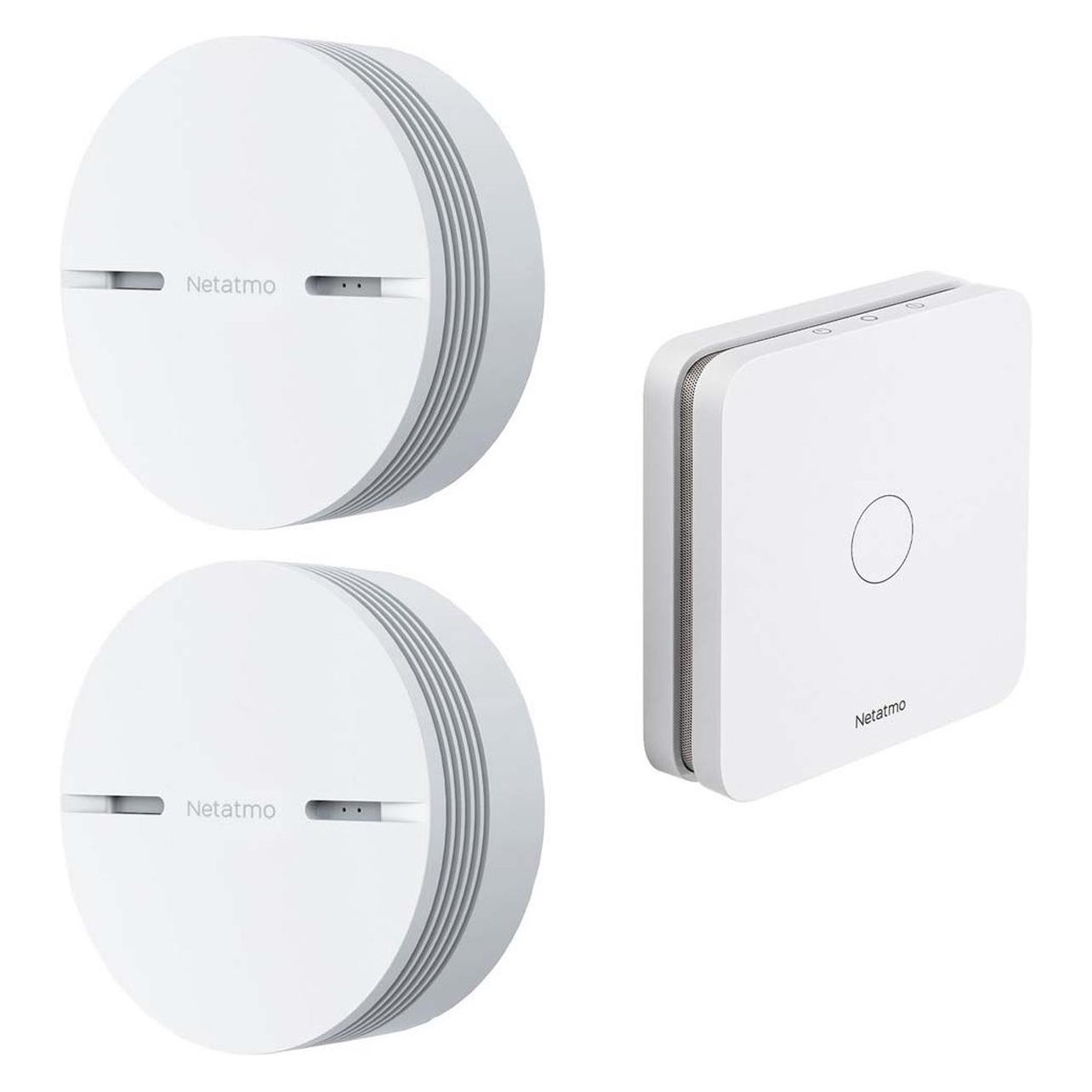 Netatmo, Gevarenindicator, 2 X Smart Smoke Detektor + Smart Co Reporter