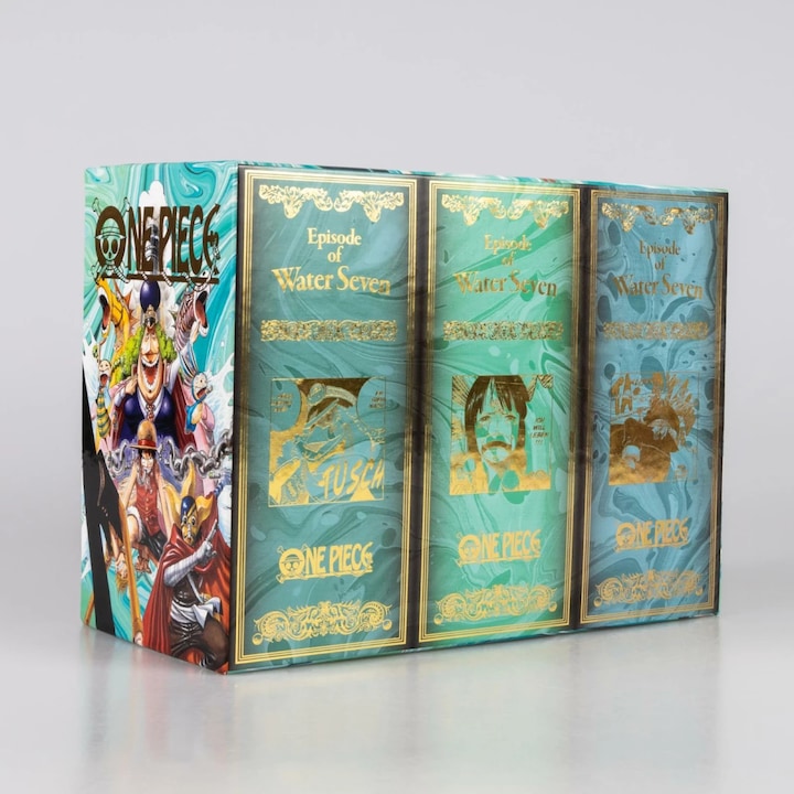 Actual product image One Piece Sammelschuber 4: Water Seven (inklusive Band 33–45) (German, Eiichiro Oda, Ayumi von Borcke, 2023)