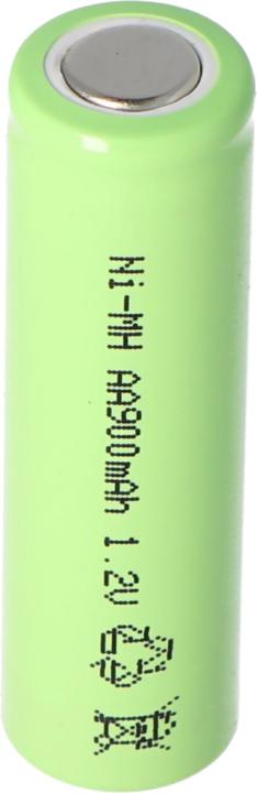 Actual product image XCell NiMH Akku Flat Top Mignon AA 900mAh Industrieausführung mit flachem Pluspol (AA, 900 mAh)