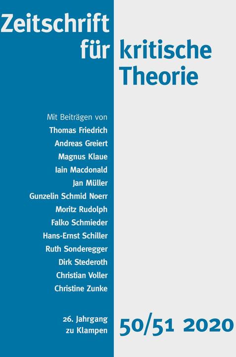Produktbild Zeitschrift für kritische Theorie