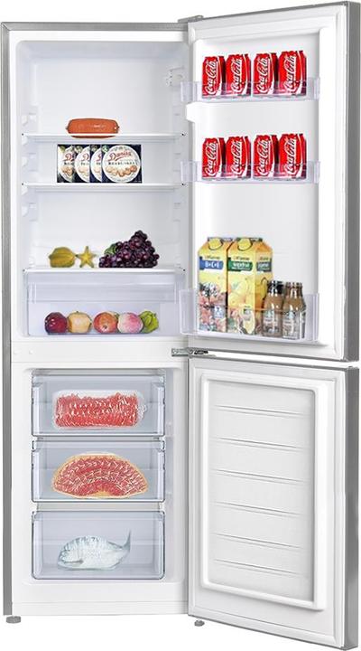 Produktbild CHiQ FBM157L42 - Koel-vriescombinatie - 157 Liter (109 + 48) - Donker RVS - Omkeerbare deuren (157 l)