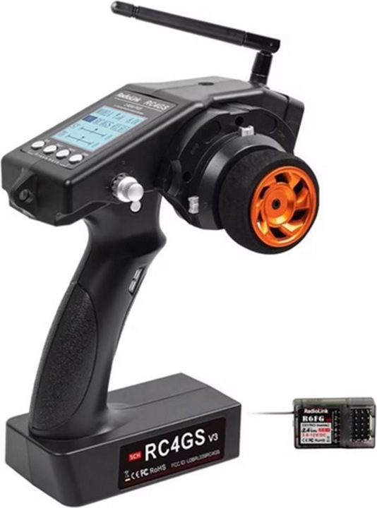 Image du produit RadioLink Emetteur RC4GS V3 2.4 GHz, 5 canaux, avec récepteur