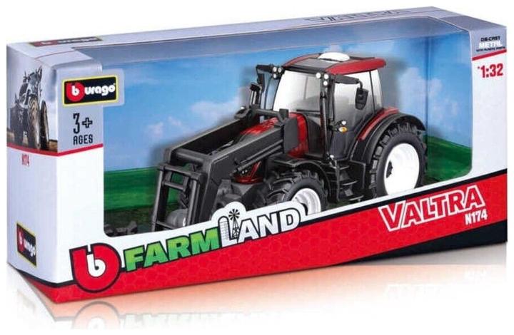 Produktbild Bburago 18/44082 Valtra N174 Metal Replica Tractor Red with Loader 1:32 Scale Red for 4+ Years