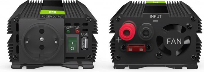 Actual product image GreenCell Car Power Inverter Converter 24V to 230V 300W/600W with USB