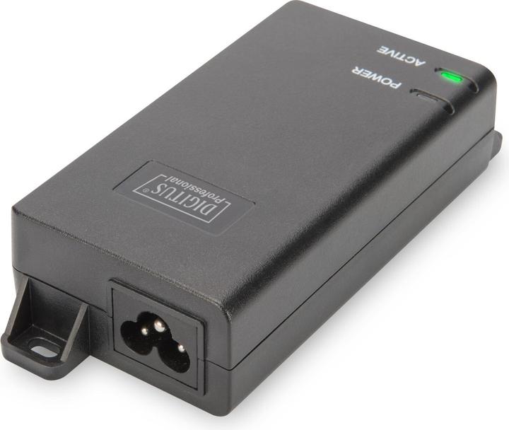 Produktbild Digitus PoE+ Energieversorger Injector 48V 30W 10/100/1000 Mbit RJ45 LAN Eingang RJ45 PoE Ausgang... (802.3at (PoE+), 30 W)
