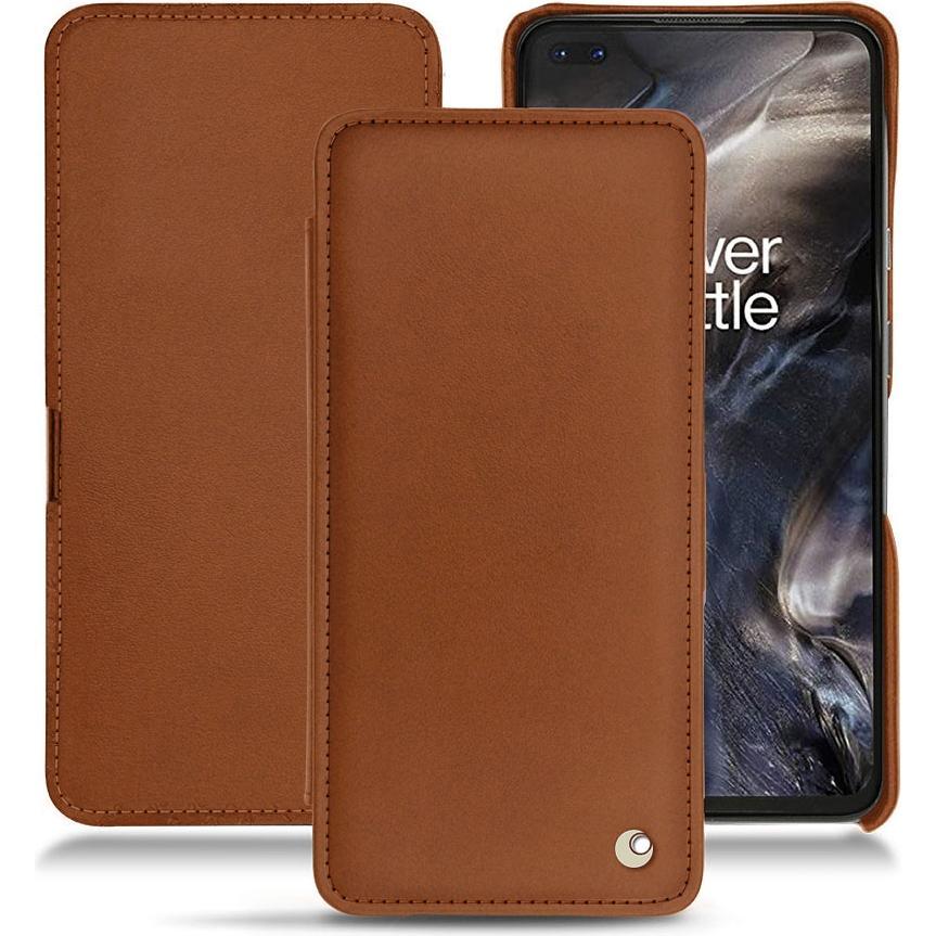 Noreve Lederschutzhülle horizontal (OnePlus Nord), Smartphone Hülle, Braun