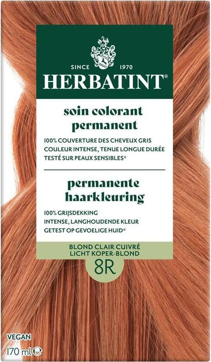Produktbild Herbatint Dauerharrfarbe 8R Hellkupferblond (Hellkupferblond)