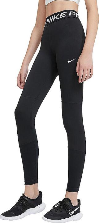 Produktbild Nike Mädchen Pro Leggings, Schwarz-Weiss, X-Small (XS)