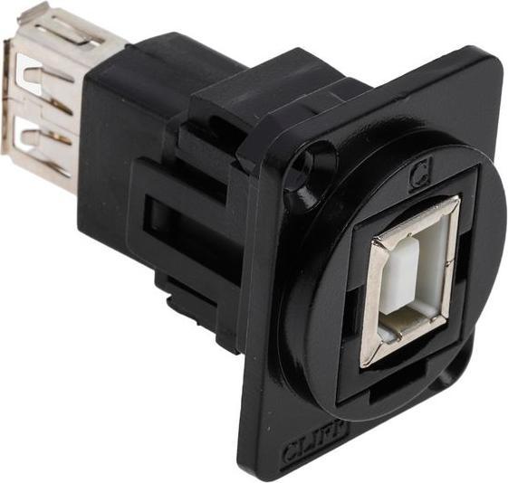 Produktbild RS PRO FT BLK METAL USB 2.0 B-A CSK XLR