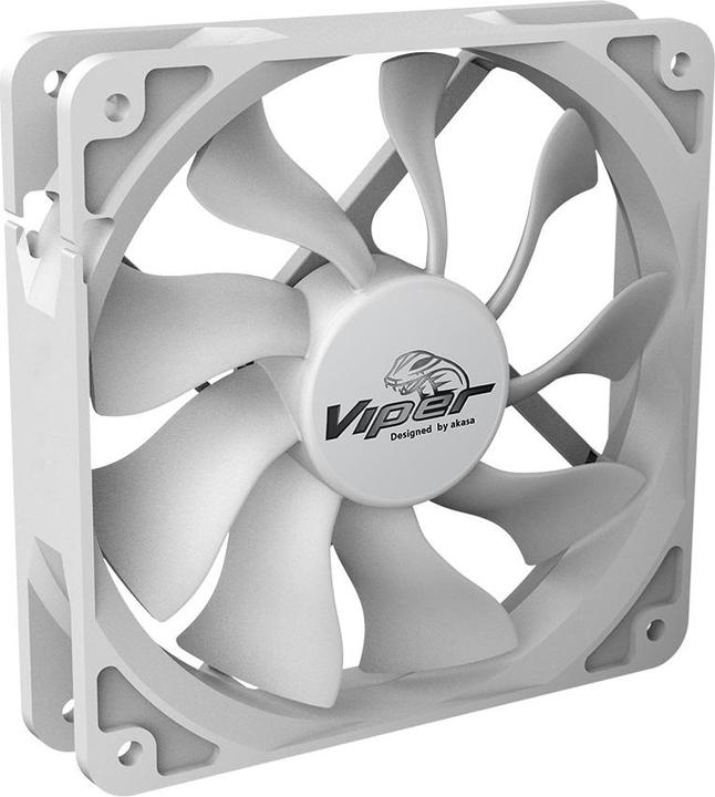 Image du produit Akasa Wentylator ventilátor Viper, Baltas Fan 12cm, 120x120x25mm, HDB, 4 pin PWM, 3ks v balení (120 mm, 3x)