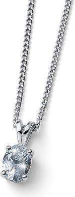 Produktbild Oliver Weber Collection Oliver Weber - Charming Silver Necklace Smooth 61186 WHI (chain. pendant)