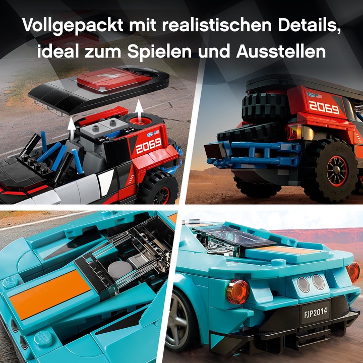 Actual product image LEGO Ford GT Heritage Edition and Bronco R (76905, LEGO Speed Champions)
