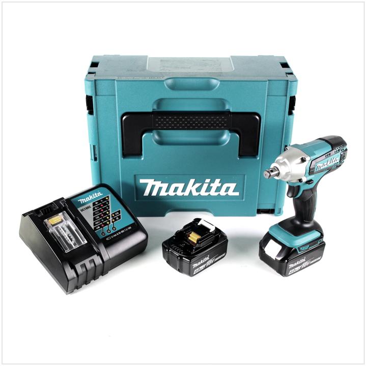 Image du produit Makita DTW 190 RMJ 18V Li-Ion Boulonneuse à chocs sans fil + Boîtier Makpac + 2x Batteries BL 1840 4 (Fonctionnement sur batterie)