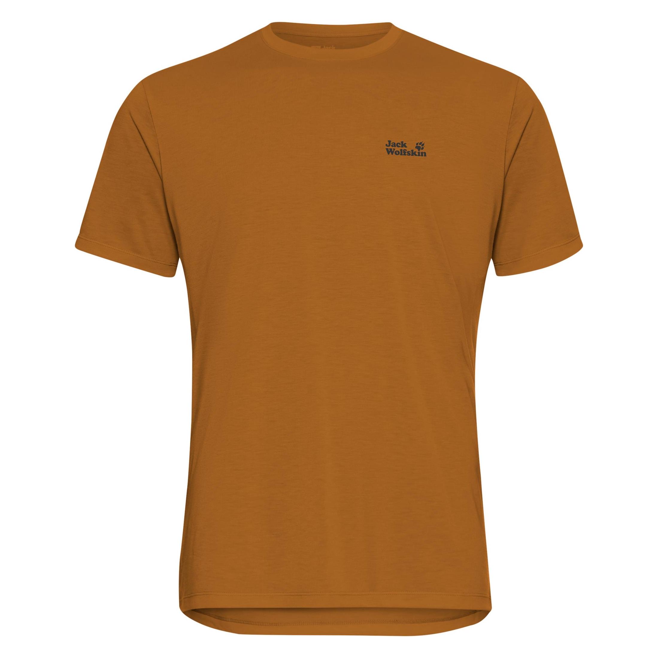 Jack Wolfskin, Herren, Hemden, Vonnan Graphic T M, Grün, Braun, Orange, (Xxl)