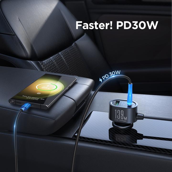 Produktbild Joyroom Car charger/adapter JR-CCL01 7in1 black