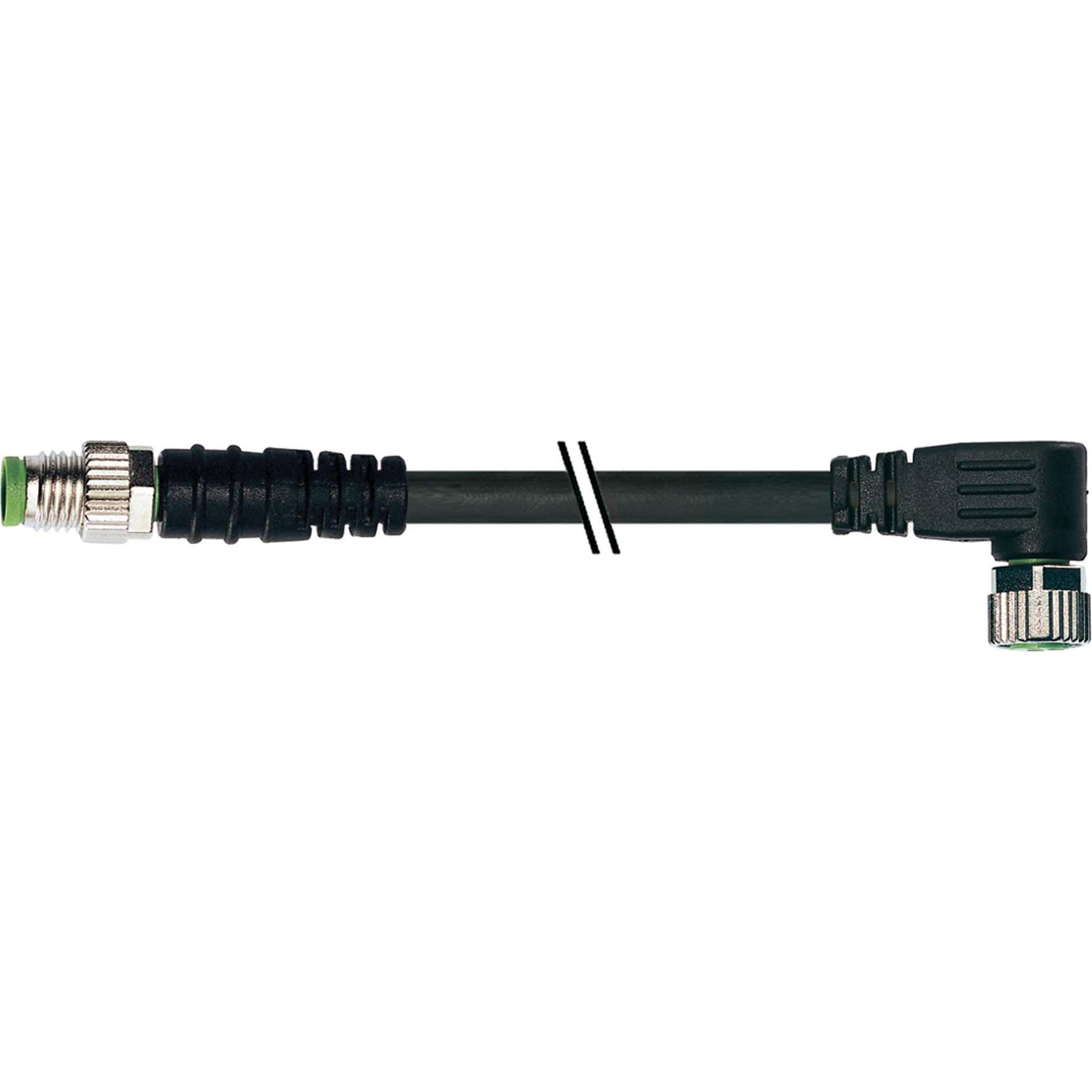 Murr Elektronik Linea di connessione, Cavo + Spina elettrica, Nero