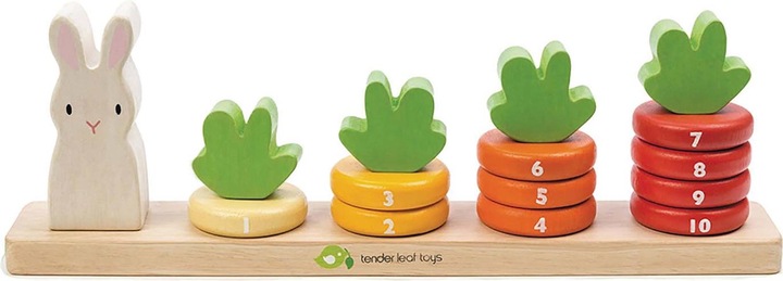 Produktbild Tender Leaf Toys Zahlenspiel Karotte (Deutsch, Englisch, Französisch, Italienisch)