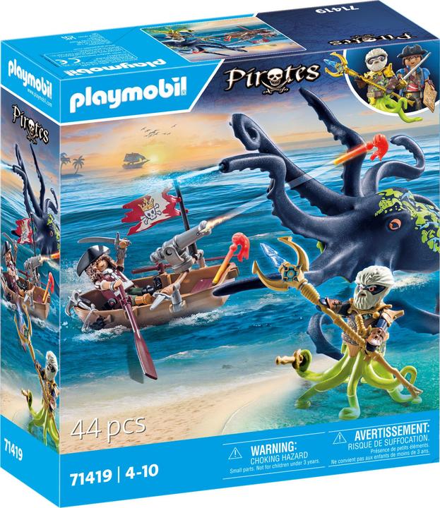 Image du produit Playmobil Combattre le poulpe géant (71419, Playmobil Pirates)