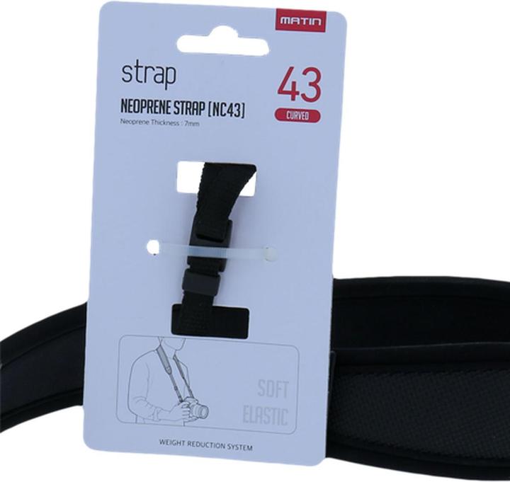 Actual product image Matin Carrying Strap de Luxe Round Neoprene 43 mm M-6780H (Neck belt)