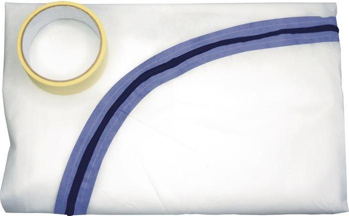 Image du produit Friess Techno Porte anti-poussière 1 chiffon / 1 rouleau de ruban adhésif chiffon 2,3 x 1,2 m/ruban 25 m x 25 mm