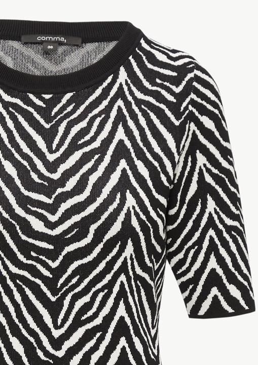 Actual product image Comma Kleid Schmales Strickkleid mit Animal-Muster (40)