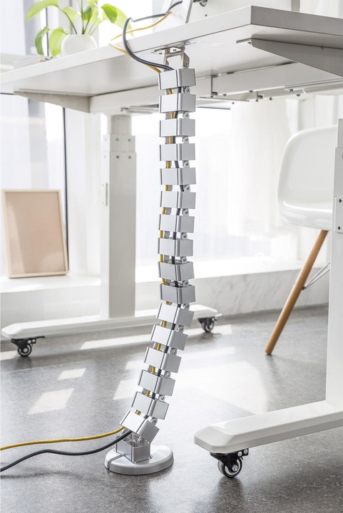 Immagine prodotto InLine Canalina per cavi flessibile per tavoli regolabili in altezza (Tubazione, 1280 mm)