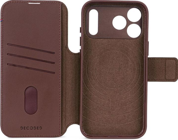 Image du produit Decoded Leather Detachable Wallet Apple iPhone 17 Pro Max Chocolate Brown (Apple iPhone 17 Pro Max)