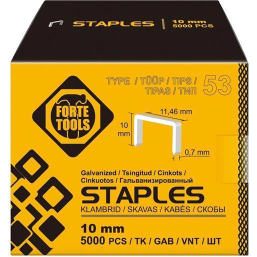 Forte tools, Büroklammer, STAPLES 53 TYPE 10MM 5000PCS (5000 x)